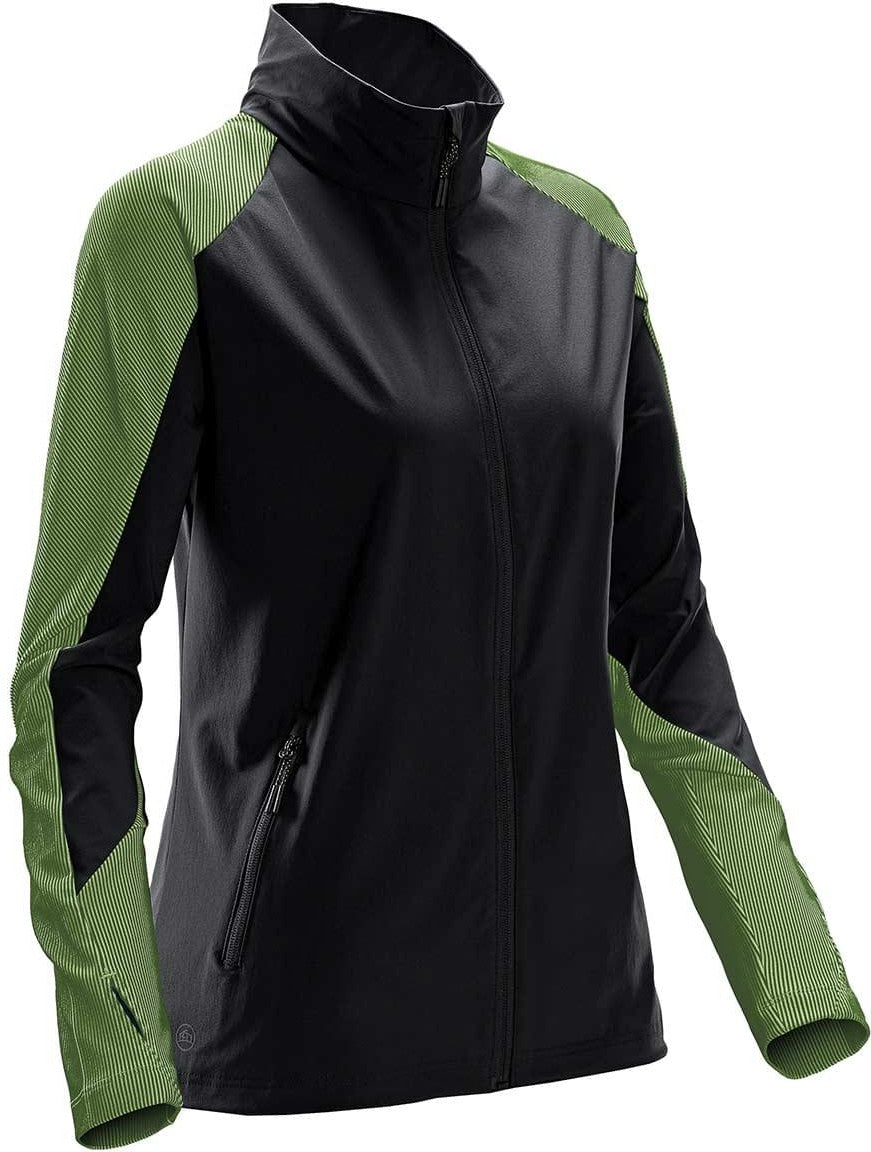 Stormtech Nw-1w Women’s Octane Lightweight Shell - Black Kiwi