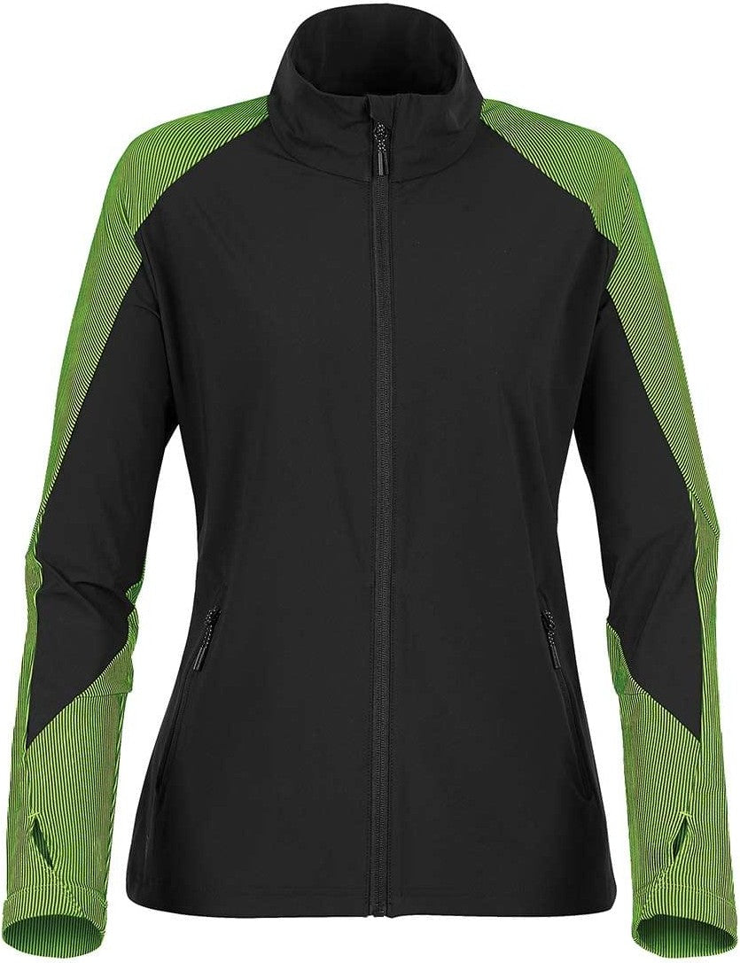 Stormtech Nw-1w Women’s Octane Lightweight Shell - Black Kiwi - Ladies Xs