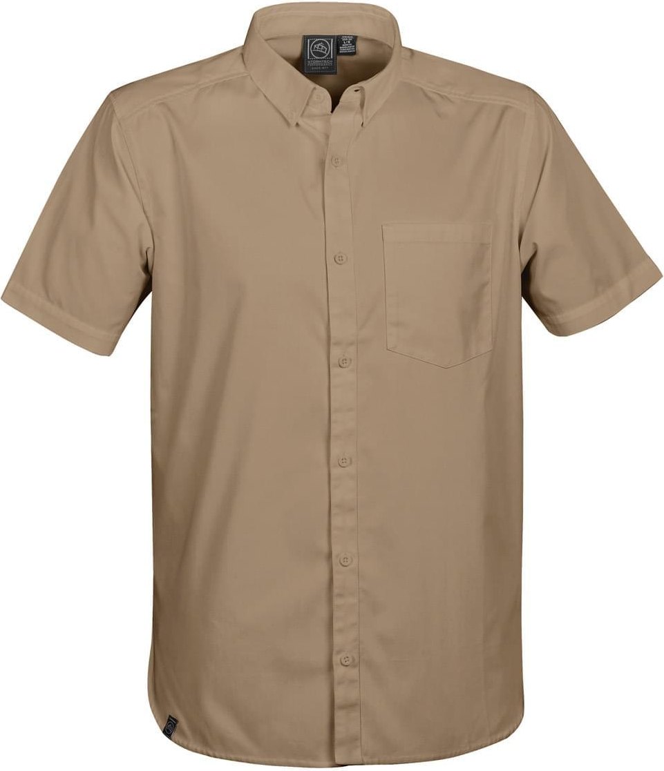 Stormtech Ocs-2 Men’s Cannon Short Sleeve Shirt - Tan - Adult m