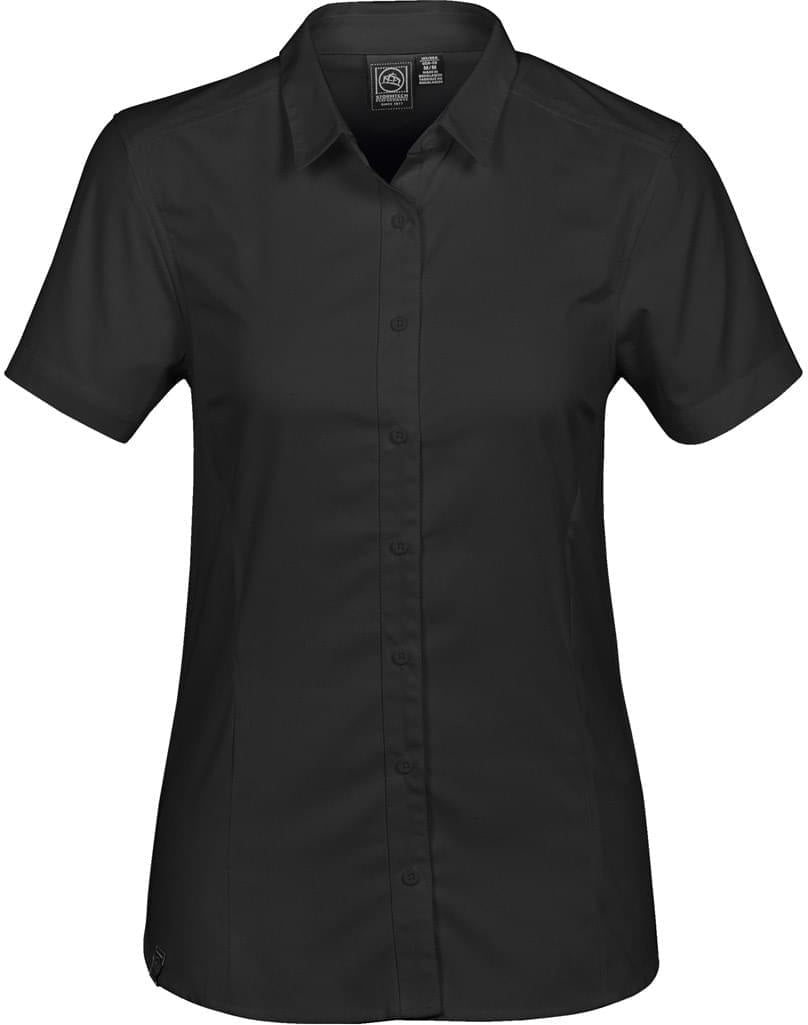 Stormtech Ocs-2w Women’s Cannon Short Sleeve Shirt - Black - Ladies s