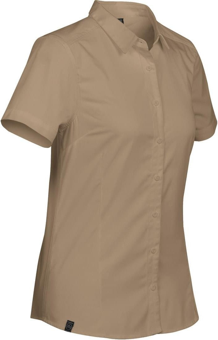 Stormtech Ocs-2w Women’s Cannon Short Sleeve Shirt - Tan