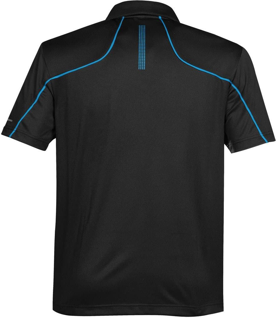 Stormtech Opx-1 Men’s Prism Performance Polo - Black Electric Blue - Adult s