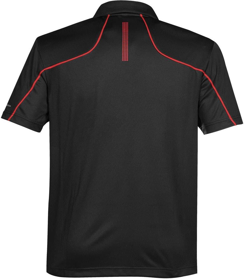 Stormtech Opx-1 Men’s Prism Performance Polo - Black True Red - Adult s