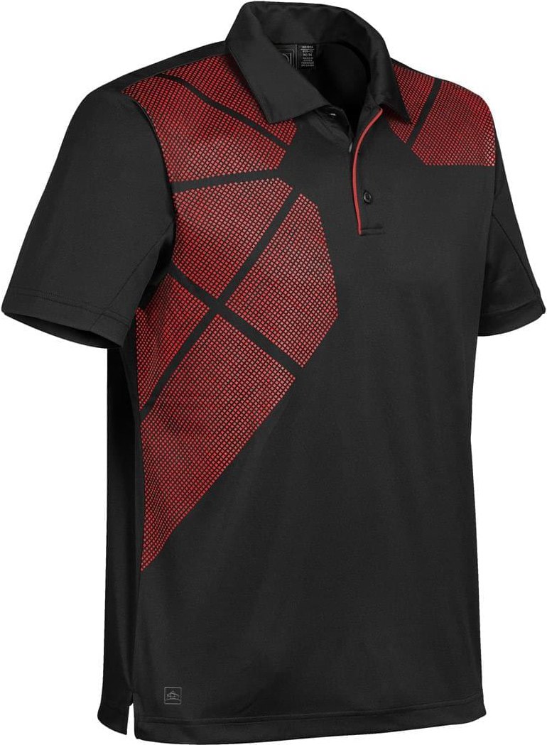 Stormtech Opx-1 Men’s Prism Performance Polo - Black True Red