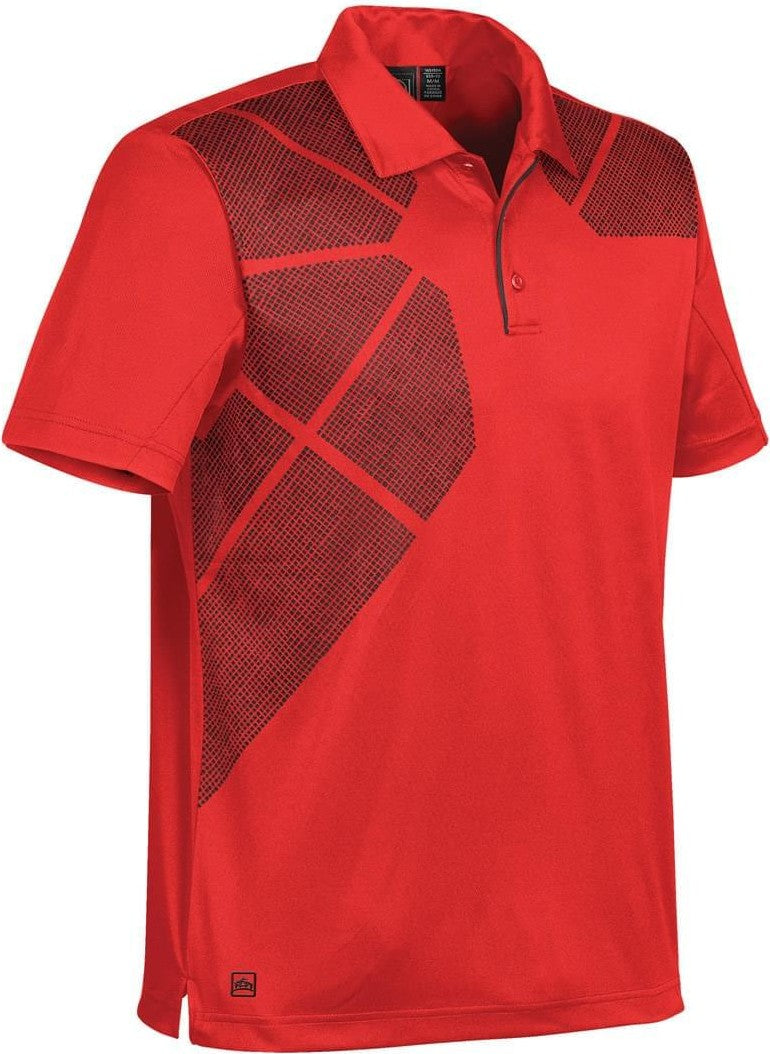 Stormtech Opx-1 Men’s Prism Performance Polo - True Red Black