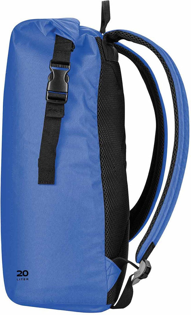 Stormtech Osx-2 Teton Roll Top Backpack 20 - Ocean Blue Black