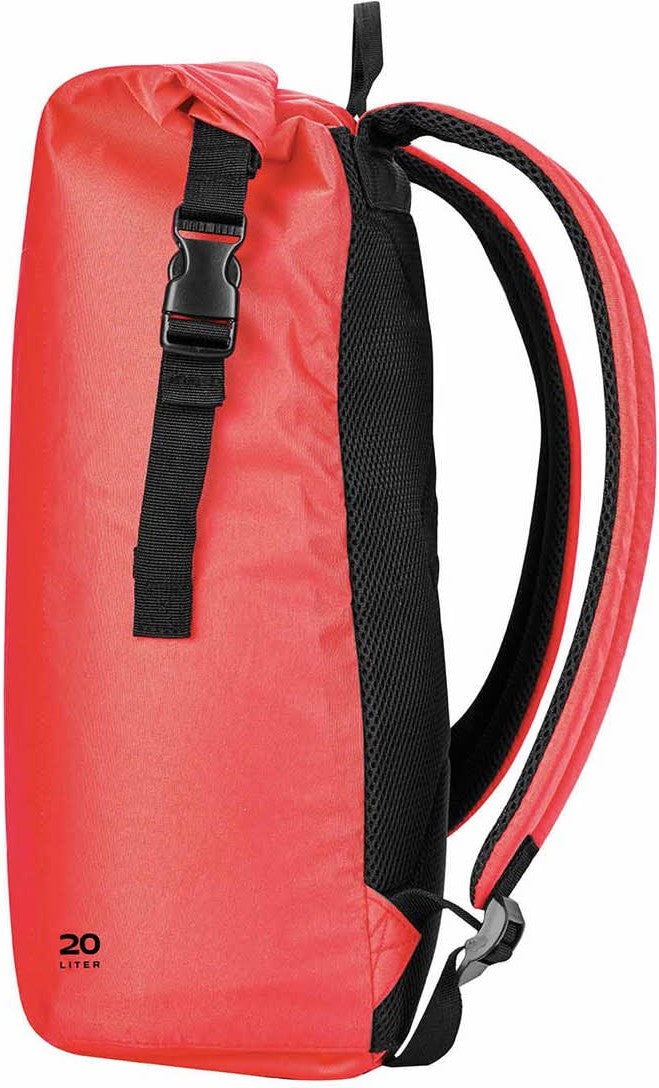 Stormtech Osx-2 Teton Roll Top Backpack 20 - Red Black