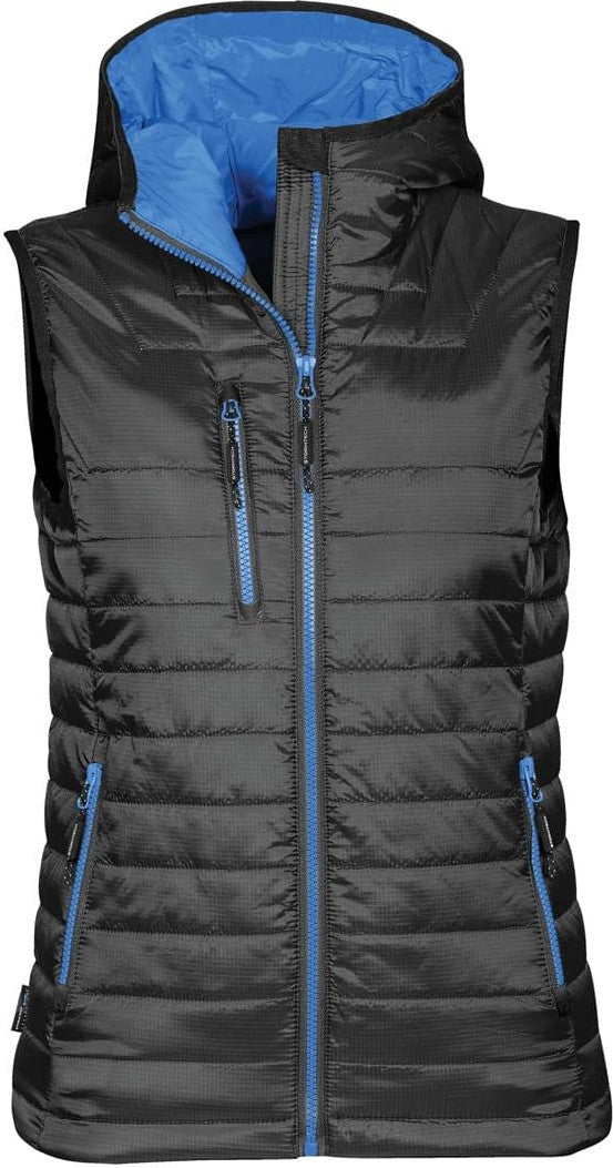 Stormtech Pfv-2w Women’s Gravity Thermal Vest - Black Marine Blue - Ladies Xs