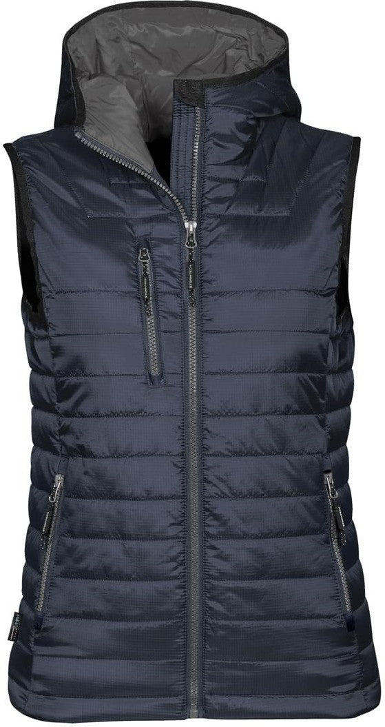 Stormtech Pfv-2wle Women’s Gravity Thermal Vest - Navy Charcoal - Ladies Xs