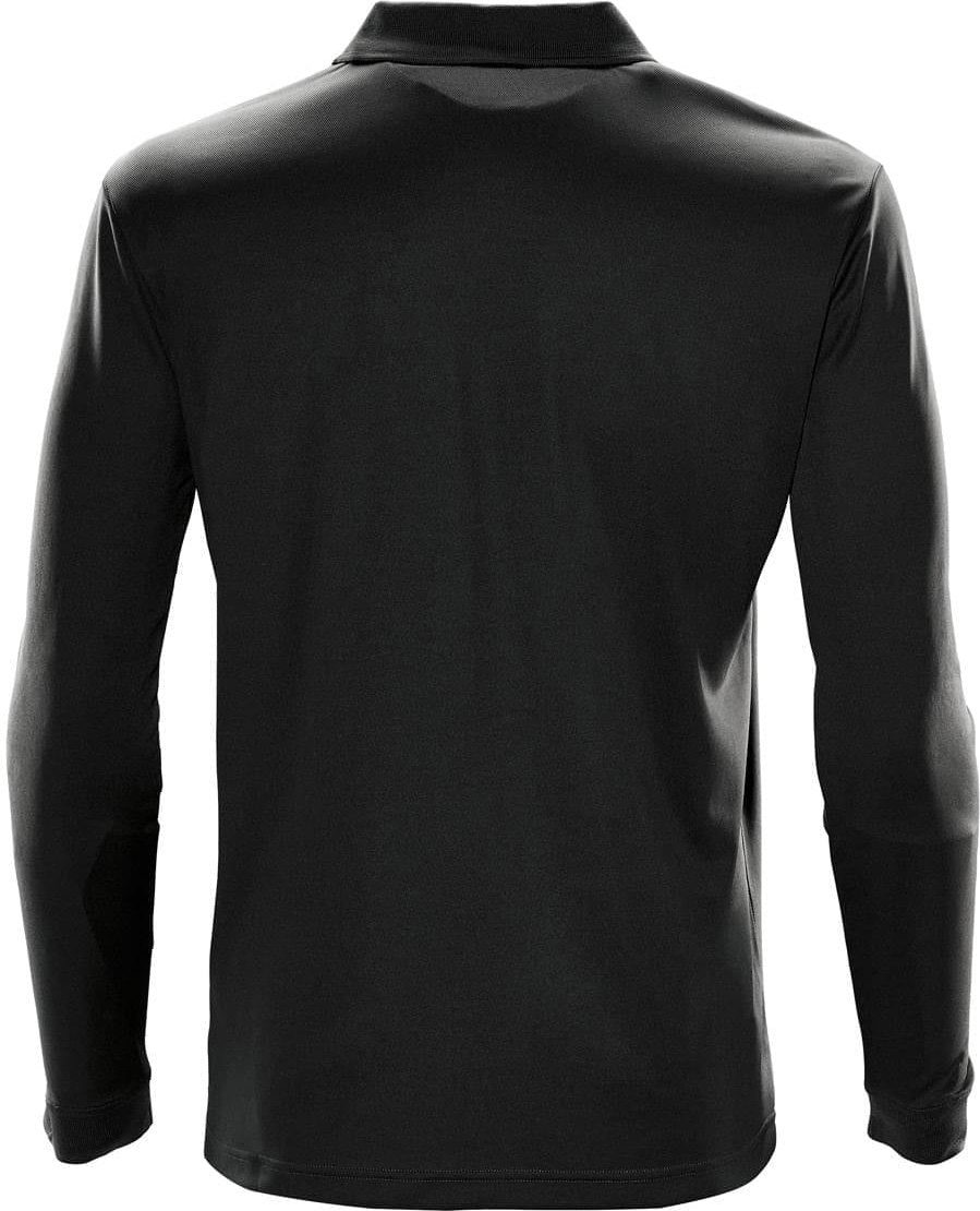 Stormtech Pgl-1 Men’s Eclipse H2x-dry Long Sleeve Polo - Black / Adult 2xl