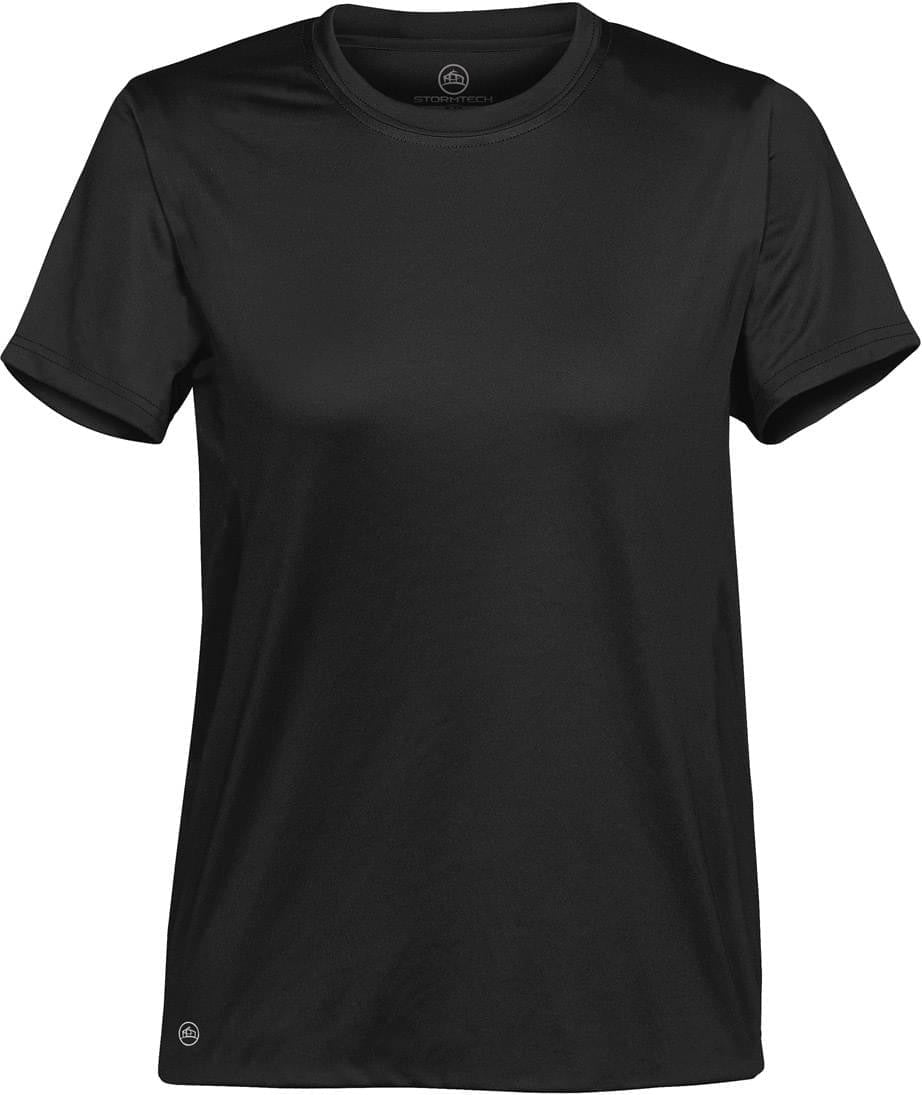 Stormtech Pgt-1w Women’s Eclipse H2x-dry Pique Tee - Black - Ladies Xs
