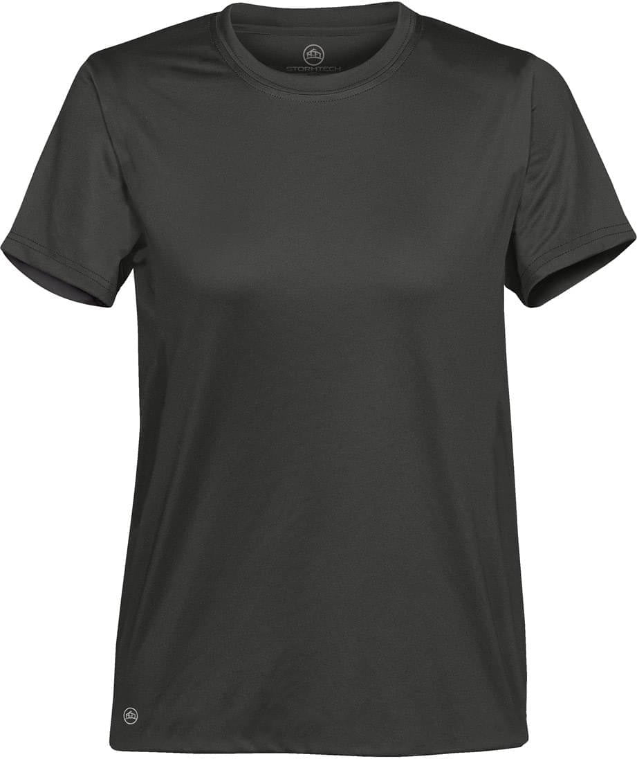 Stormtech Pgt-1w Women’s Eclipse H2x-dry Pique Tee - Carbon - Ladies Xs