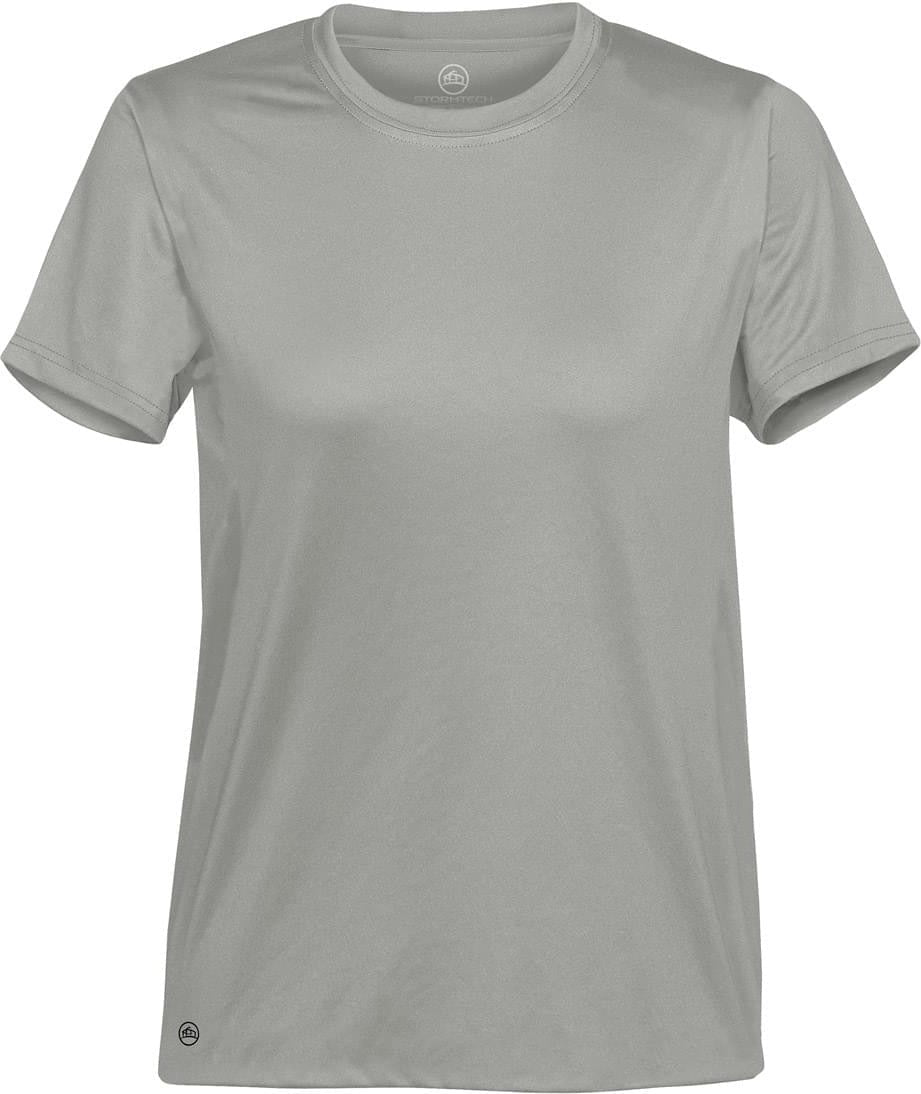 Stormtech Pgt-1w Women’s Eclipse H2x-dry Pique Tee - Cool Silver - Ladies Xs