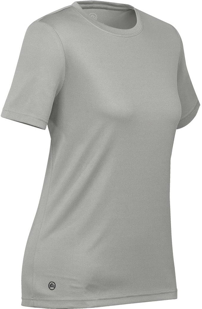 Stormtech Pgt-1w Women’s Eclipse H2x-dry Pique Tee - Cool Silver
