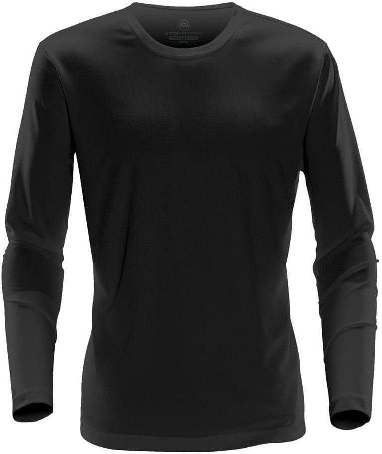 Stormtech Pgt-2 Men’s Eclipse H2x-dry Long Sleeve Tee - Black - Adult 4xl