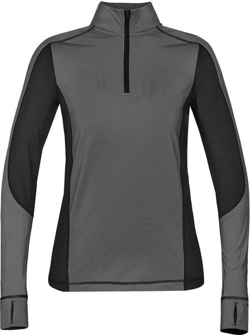Stormtech Pl-4w Women’s Phoenix Lightweight 1/4 Zip - Granite Black - Ladies Xs