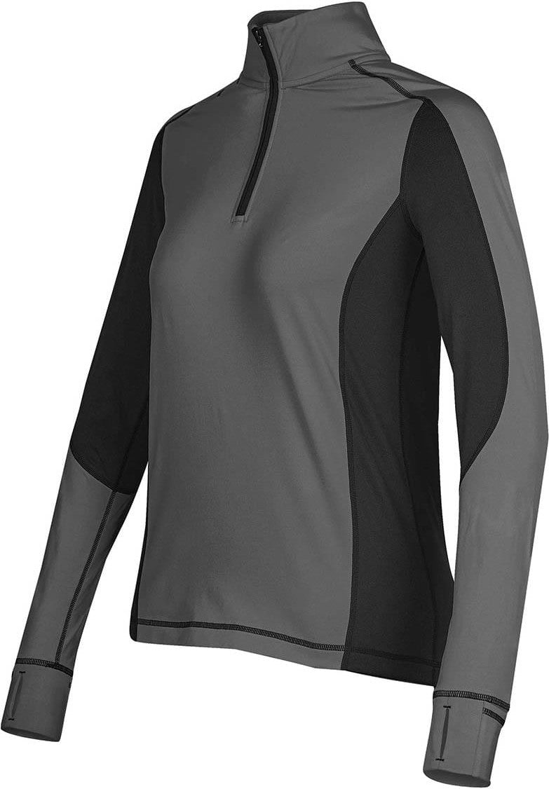 Stormtech Pl-4w Women’s Phoenix Lightweight 1/4 Zip - Granite Black