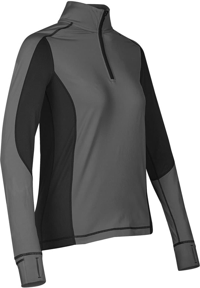 Stormtech Pl-4w Women’s Phoenix Lightweight 1/4 Zip - Granite Black