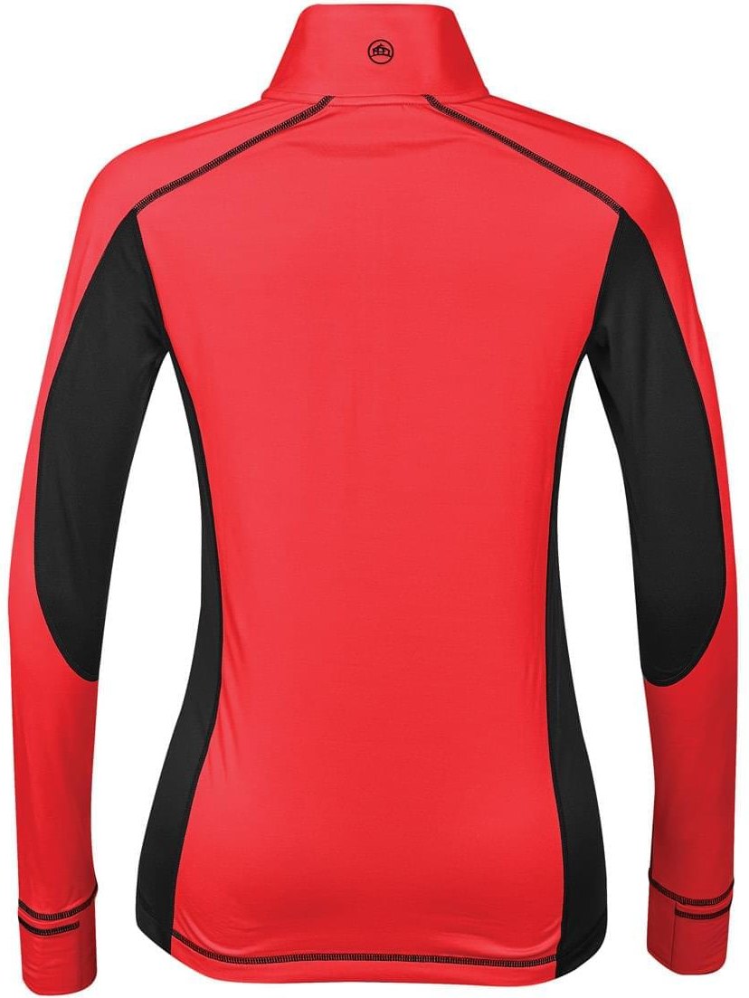 Stormtech Pl-4w Women’s Phoenix Lightweight 1/4 Zip - True Red Black