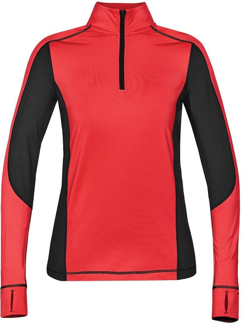 Stormtech Pl-4w Women’s Phoenix Lightweight 1/4 Zip - True Red Black - Ladies Xs