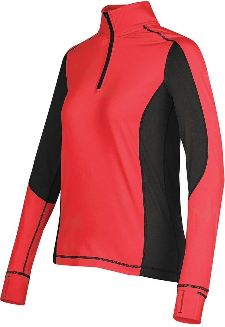 Stormtech Pl-4w Women’s Phoenix Lightweight 1/4 Zip - True Red Black