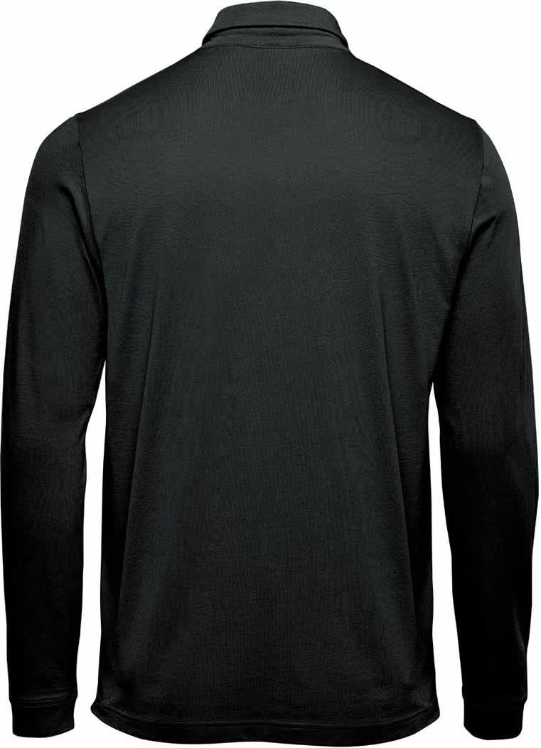 Stormtech Plx-1m Men’s Nevada L/s Micro Pique Polo - Black