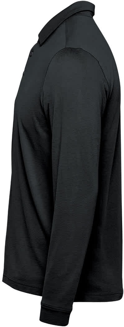 Stormtech Plx-1m Men’s Nevada L/s Micro Pique Polo - Black