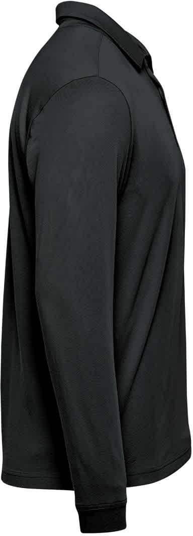 Stormtech Plx-1m Men’s Nevada L/s Micro Pique Polo - Black