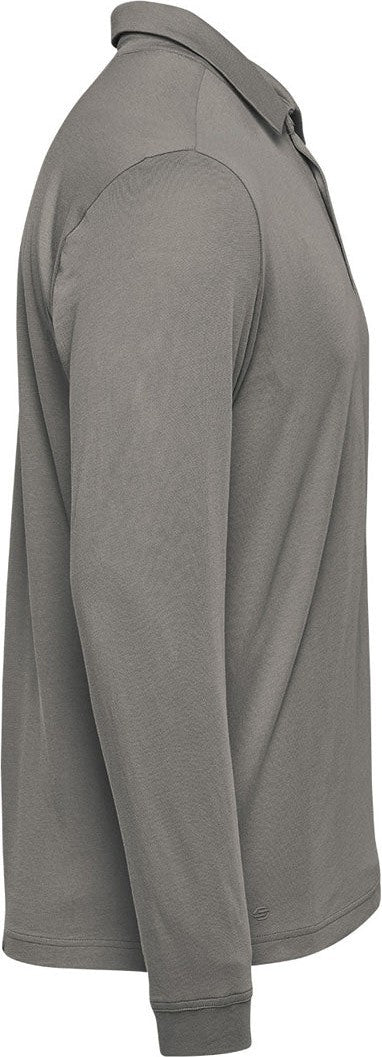 Stormtech Plx-1m Men’s Nevada L/s Micro Pique Polo - Granite