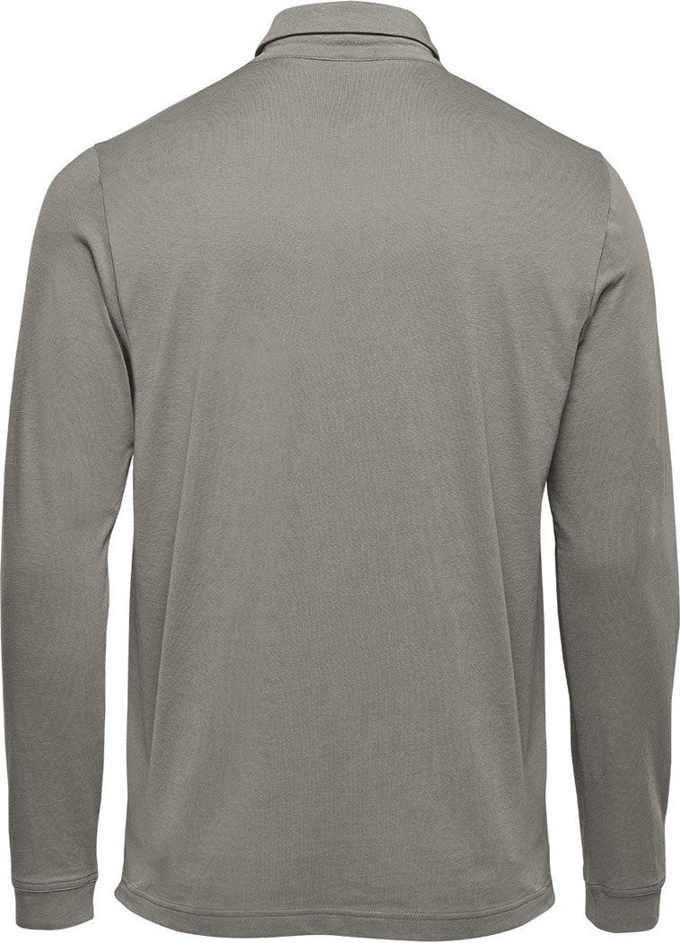 Stormtech Plx-1m Men’s Nevada L/s Micro Pique Polo - Granite