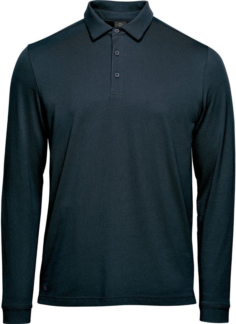 Stormtech Plx-1m Men’s Nevada L/s Micro Pique Polo - Midnight - Adult s