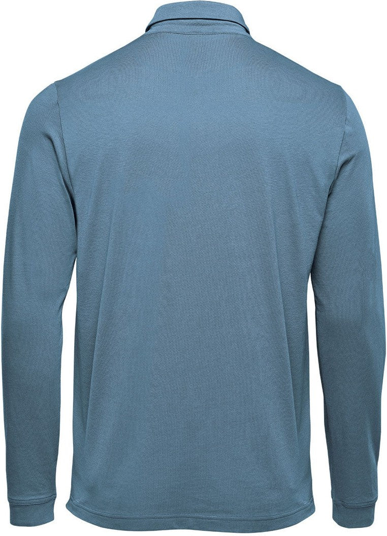 Stormtech Plx-1m Men’s Nevada L/s Micro Pique Polo - Retro Blue