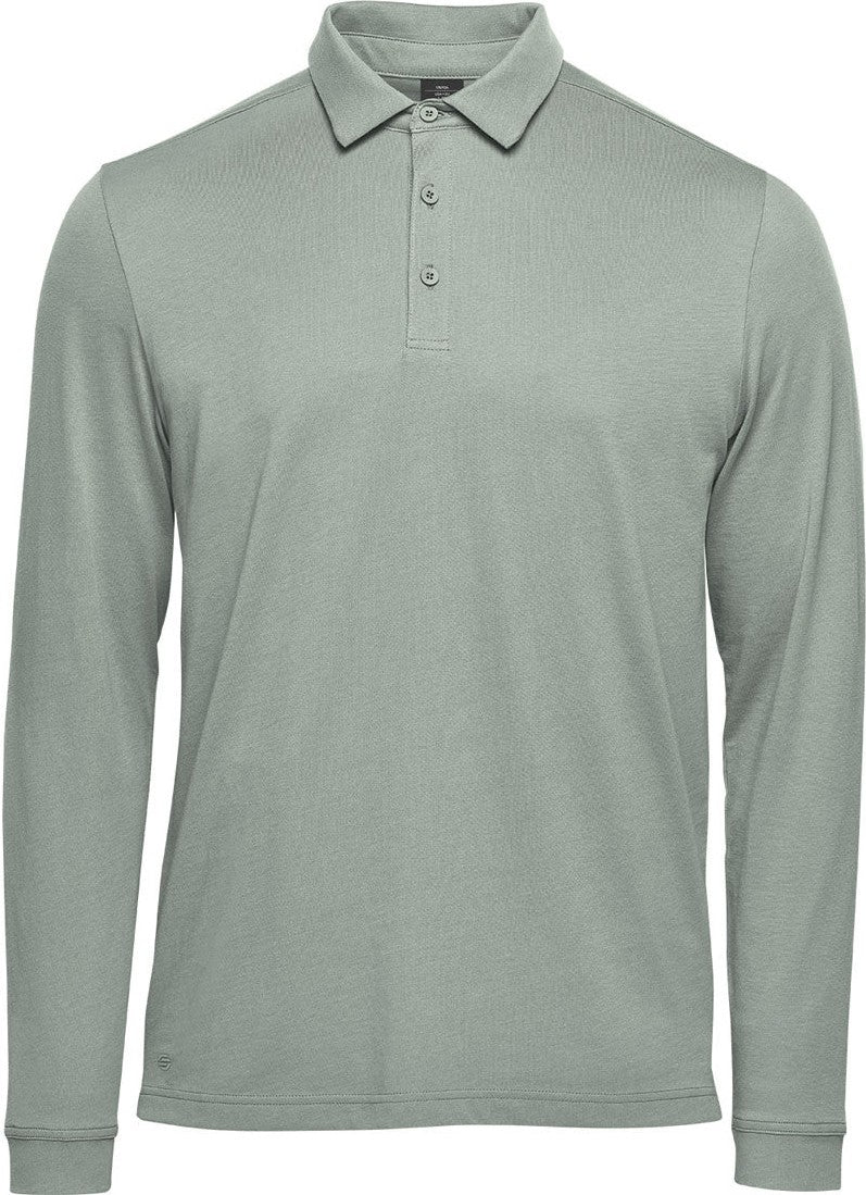 Stormtech Plx-1m Men’s Nevada L/s Micro Pique Polo - Storm Gray - Adult s