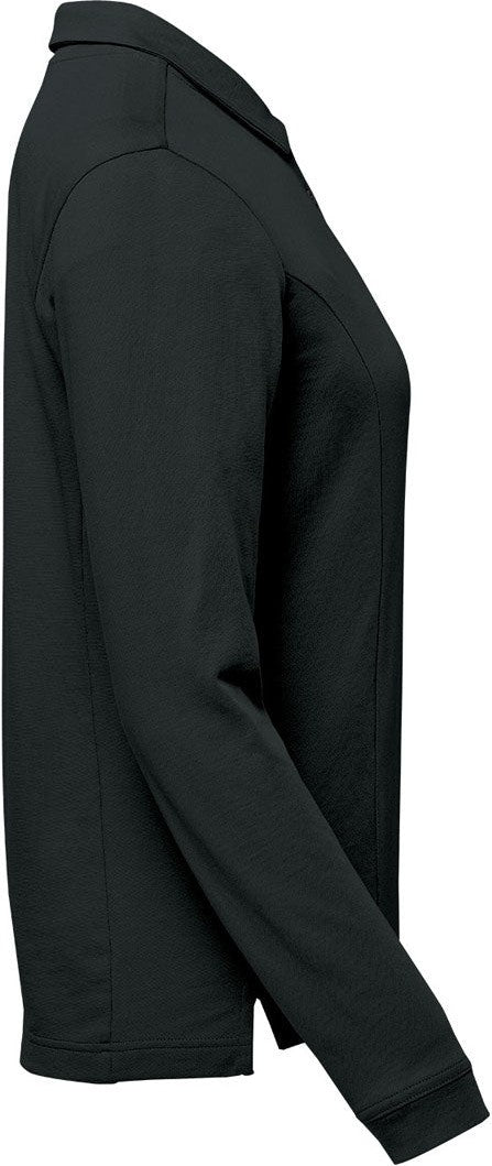Stormtech Plx-1w Women’s Nevada L/s Micro Pique Polo - Black