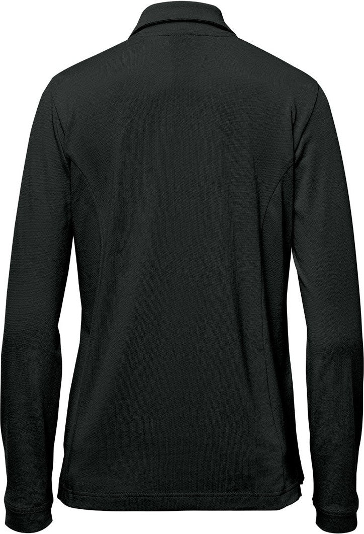 Stormtech Plx-1w Women’s Nevada L/s Micro Pique Polo - Black