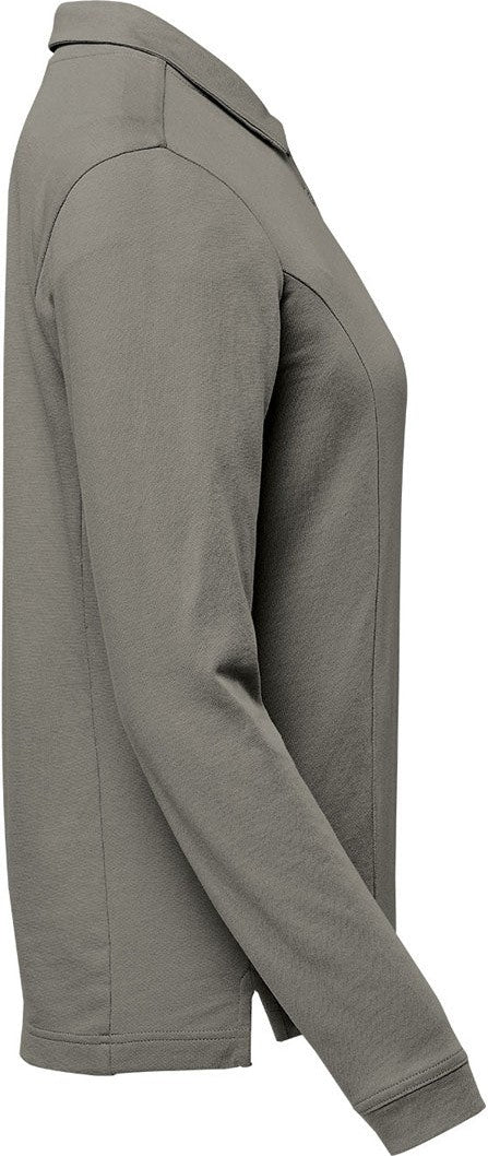 Stormtech Plx-1w Women’s Nevada L/s Micro Pique Polo - Granite