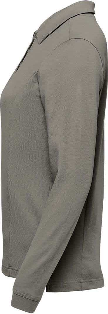 Stormtech Plx-1w Women’s Nevada L/s Micro Pique Polo - Granite