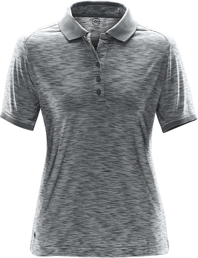 Stormtech Pr-1w Women’s Thresher Performance Polo - Cool Silver Heather - Ladies Xs