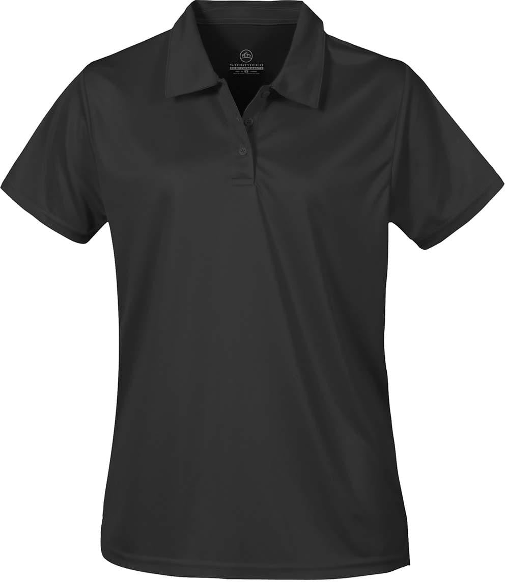 Stormtech Ps-1w Women’s Apollo H2x-dry Polo - Black - Ladies Xs