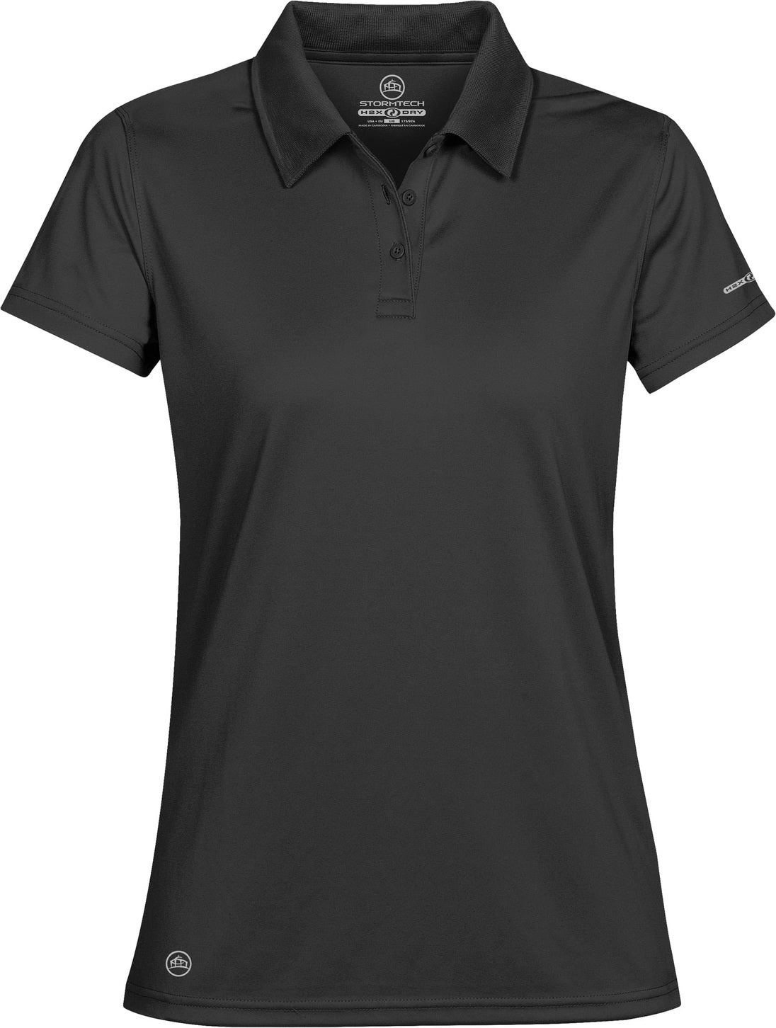 Stormtech Ps-2w Women’s Phoenix H2x-dry Polo - Black - Ladies Xs