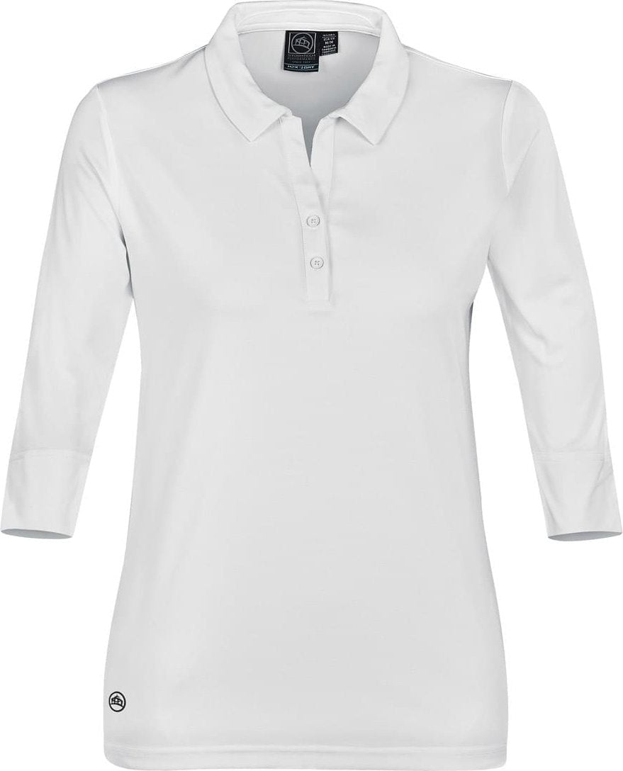 Stormtech Psl-2w Women’s Long Sleeve Aurora Polo - White - Ladies Xs