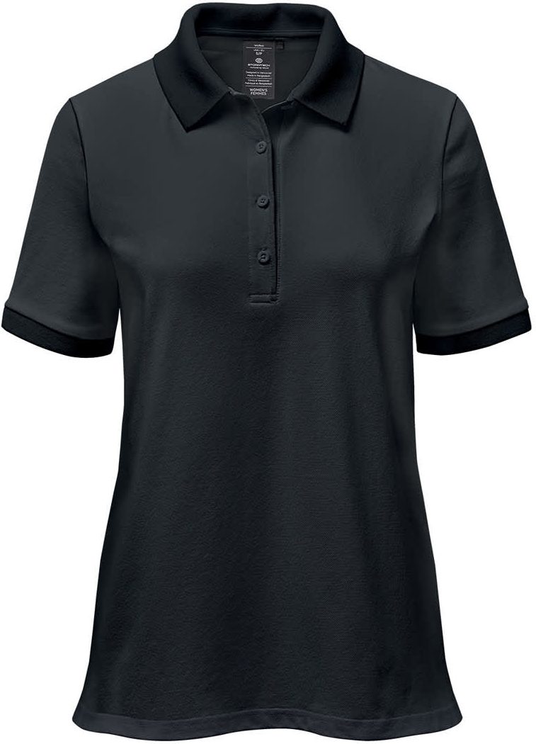 Stormtech Psx-2w Women’s Ferrera S/s Polo - Black - Ladies Xs