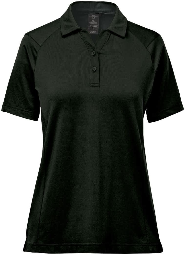 Stormtech Psx-3w Women’s Oasis S/s Polo - Black - Ladies Xs