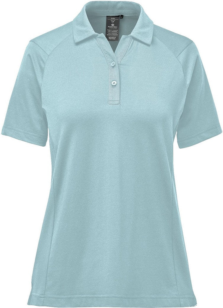 Stormtech Psx-3w Women’s Oasis S/s Polo - Ice Blue - Ladies Xs