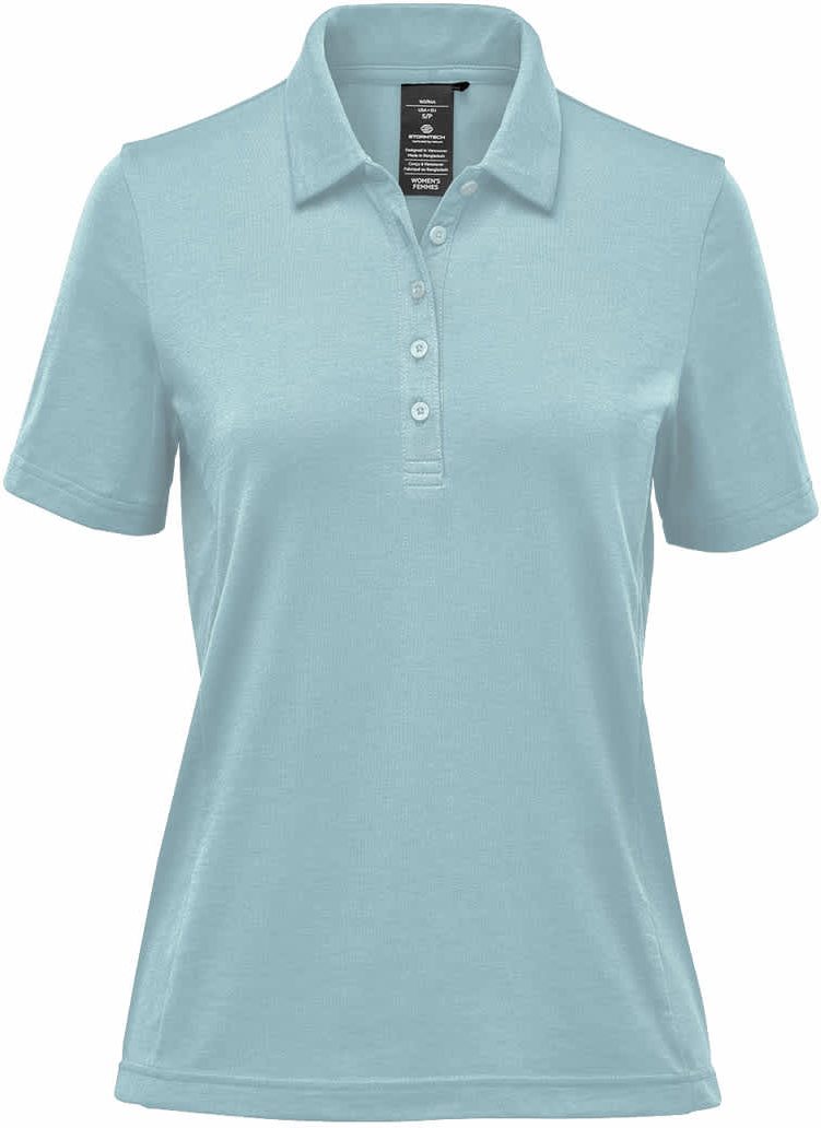 Stormtech Psx-4w Women’s Settebello S/s Polo - Ice Blue - Ladies Xs