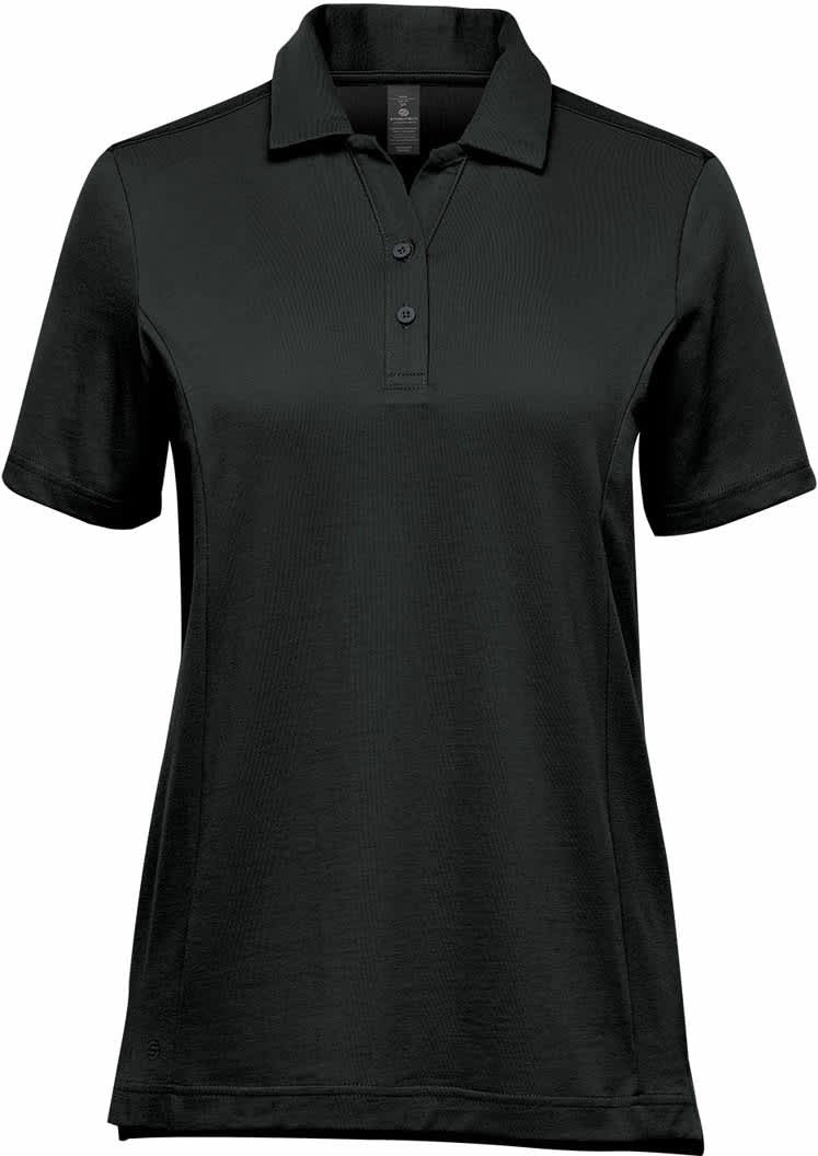 Stormtech Psx-6w Women’s Nevada S/s Micro Pique Polo - Black - Ladies Xs