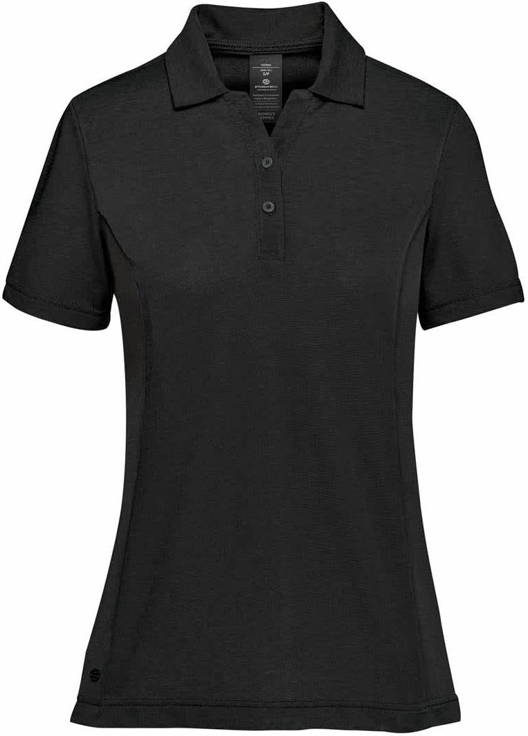 Stormtech Psx-7w Women’s Sonora H2x-dry S/s Polo - Black - Ladies Xs
