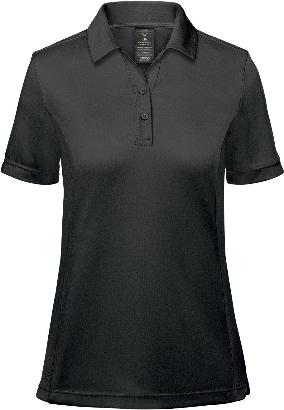 Stormtech Psx-8w Women’s Monterey S/s Polo - Black - Ladies Xs