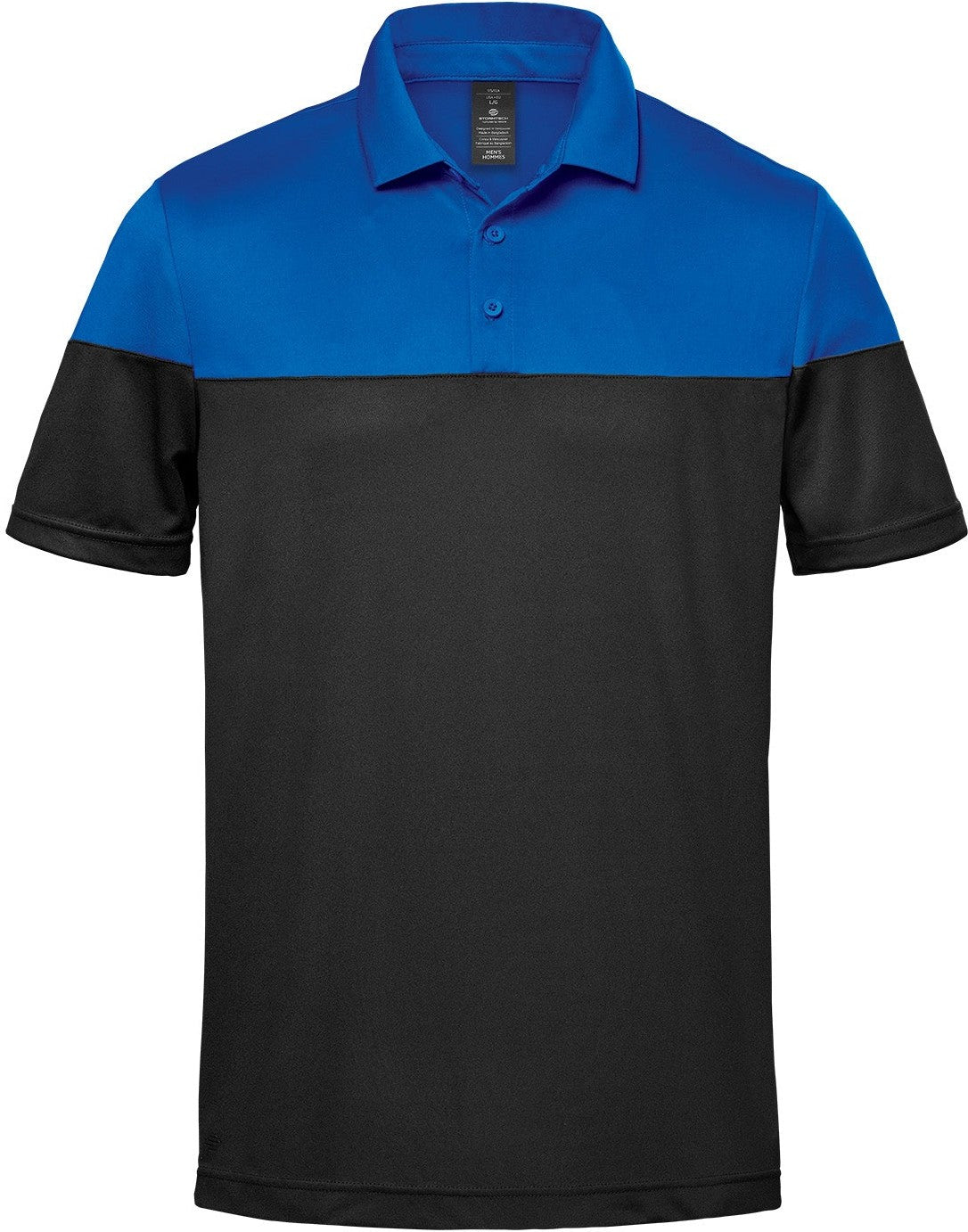 Stormtech Psx-9m Men’s Monterey Two-tone S/s Polo - Royal Blue - Black - Adult s