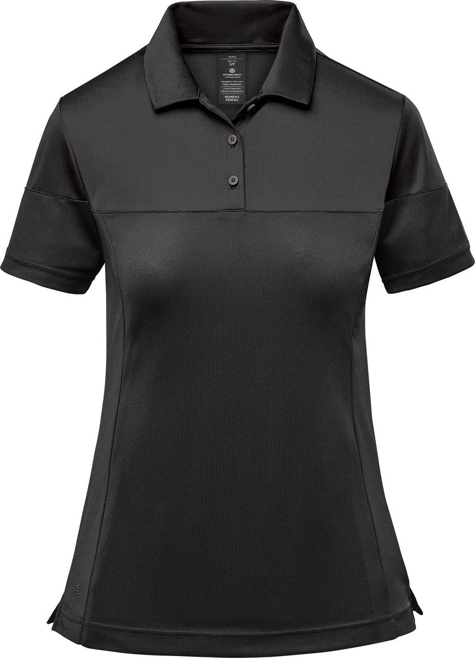 Stormtech Psx-9w Women’s Monterey Two-tone S/s Polo - Granite Black - Ladies Xs
